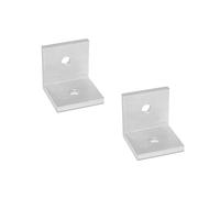 Ganter Normelemente | Soportes de montaje estables | Conectores angulares resistentes | GN 970-ALM-40-40-40-40-B | Isósceles | Aluminio | 40 x 40 mm | 2 unidades