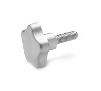 Ganter Normelemente | Tornillos con mango de estrella | Acero inoxidable | Rosca: M10x30mm