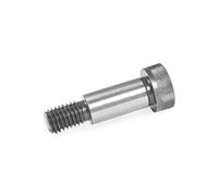 Ganter Normelemente | Tornillos de ajuste con cintura - ISO 7379-6-M5-12 | diámetro de alojamiento 6 mm | acero | 15 unidades