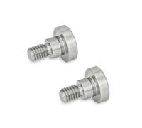 Ganter Normelemente | Tornillos de unión, tornillo hexagonal interior | 2 unidades | 6 x 7 mm | Acero inoxidable | GN 732.1-M5-6-7-NI