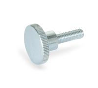 Ganter Normelemente Tornillos moleteados altos - DIN 464-M8-40-ZB | Rosca M8 | Longitud de la rosca: 40 mm | Acero galvanizado | 2 unidades