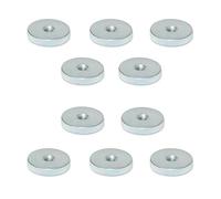 Ganter Normelemente Tuercas moleteadas planas | Tuercas moleteadas (forma baja) | DIN 467-M3-ZB | 10 unidades | acero galvanizado | Rosca: M3