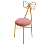 GANYUNG Butterfly - Silla con cojín de terciopelo, 100 kg | Hierro y terciopelo, pies antideslizantes, acolchado suave, fácil de montar, para dormitorio y salón