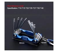 Gaominghao Llave Hexagonal Plegable portátil, Juego Allen, Sistema métrico | Llave hexagonal plegable portátil con casquillo(Small Plum Wrench)