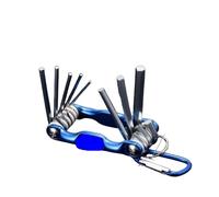 Gaominghao Llave Hexagonal Plegable portátil, Juego Allen, Sistema métrico | Llave hexagonal plegable portátil con casquillo(Small Hexagon Wrench)