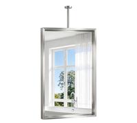 Gaommini Espejo de baño Plateado, Espejo Colgante Rectangular