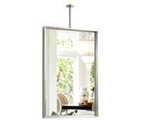 Gaommini Espejo Rectangular Plateado para Barra para Colgar en el Techo