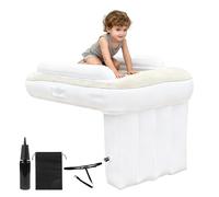 GAOUTO Cama Inflable Para Avión De Bebé 80 X 50 X 60 Cm Con Bomba De Aire Y Bolsa De Almacenamiento, Extensión De Asiento Portátil Para Vuelos, Coche Y Avión