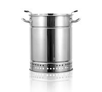 GAOXIAO Barril Asador de Carne Sin Humo Interior, Parrilla de Barbacoa de Carbón Sin Humo BBQ Portátiles con Forma de Barril Envolvente de Acero Inoxidable para Exteriores Silver Small (22 skewers)