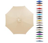 GAOXIAO Toldo de Repuesto Universal para Sombrilla de 6/8 Varillas, Grueso Fuerte, Tela de Repuesto UV Pincho Jardin Exterior para Paraguas de Patio, Cubierta de Repuesto L 8 Ribs:2.3m
