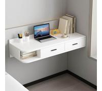 GAOXIONG Tocador Flotante con cajones, Escritorio de computadora montado en la Pared, tocador de Maquillaje para Dormitorio, gabinete de Almacenamiento Abierto para Dormitorio (80 x 40 (31 x 16 pulg