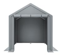 Garaje para bicicletas con puerta enrollable, 190x170x200 cm, Gris oscuro Aosom España