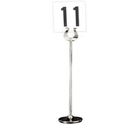 García de Pou 124.04 Atril para Numeración Sobremesa, 30 cm, Set de 50, Plateado