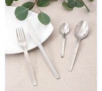García de Pou 419.38 Cucharas de Mesa Linea, 18.8 Cm, Set de 12, Plateado