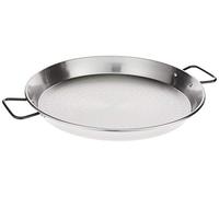 Garcima paellera de Acero Pulido, Color Gris, 40 cm, Pack de 6