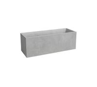 Garden Center Shop | Artevasi Jardinera Sydney 80 cm | Macetero Grande con Reserva de Agua | Doble Pared y Drenaje | Ideal Interior y Exterior | Diseño Resistente (Gris)