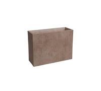 Garden Center Shop | Artevasi Jardinera Sydney Alta 80 cm | Macetero Alto Decorativo | Doble Pared con Drenaje | Ideal Interior y Exterior | Diseño Moderno y Resistente (Taupe)