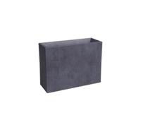 Garden Center Shop | Artevasi Jardinera Sydney Antracita Alta 80 cm | Doble Pared Térmica + Drenaje | Plástico Reciclado UV-Protegido | Diseño Contemporáneo para Jardín y Terraza