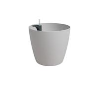 Garden Center Shop | Macetero San Remo Autorriego 30 cm | Maceta con Depósito de Agua Integrado | Ideal Interior y Exterior | Material Polipropileno Reciclado (Gris)