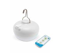Garden Center Shop | New Garden Bombilla Portátil Recargable Cherry - Blanco | 900 lm | Base Imantada + Gancho | Control Remoto | 6-20 h Autonomía