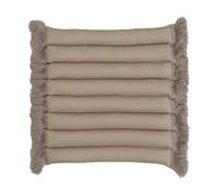 Garden Glory Cojín de asiento Garden Glory con flecos Beige. flecos beige. 38x40 cm