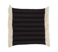 Garden Glory Cojín de asiento Garden Glory con flecos Negro. flecos offwhite. 38x40 cm