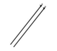 Garden Mile® Barras Extensibles de Metal para Tendedero, 2,2 m, Telescópicos, Resistentes a la Intemperie, Hogar, Jardín, Tendedero