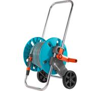 Gardena 18502-50, Carrete para manguera, funcional, color , azul, acero inoxidable, 20 metros, fabricado en Alemania