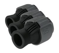 Gardena 2761-20 Conector, Negro, Gris (Paquete de 3)