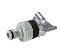 Gardena 2908-20 Adaptador de grifo universal para conectar la manguera de jardín Gardena a un grifo sin rosca con un diámetro exterior de 14-17 mm, resistente a la corrosión