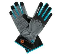 Gardena 8/M Guante para Cuidado de arbustos, Talla, Turquesa, Negro, Gris, Naranja, 11530-20