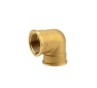 GARDENA Ángulo de latón con rosca interna: pieza angular con rosca de 42 mm (G 1 1/4 "), para cambiar la dirección de tuberías o mangueras (7282-20)