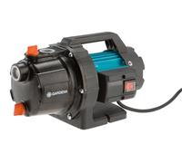 Gardena Bomba de jardín 3700/4 Basic: bomba de riego caudal 3700 l/h, potencia 800 W, duradera gracias al eje de acero inoxidable, carcasa de fundición, posibilidad de conexión de rociadores (9010-47)