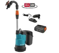 Gardena Bomba para Colector de Agua de Lluvia 2000/2 18V P4A con Batería y Cargador