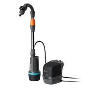 Gardena Bomba para depósitos de aguas de lluvia con batería 2400 Comfort Automatic 18V Solo: Bomba automática de agua, Control de riego programado, Función temporizadora, Presión constante (14605-55)