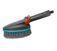 Gardena Cleansystem Cepillo de Mano M Suave: Cepillo de Limpieza con conexión de Manguera, Plano, Superficies pequeñas y delicadas, práctico manejo con una Sola Mano, Ajuste del Agua (18842-20)