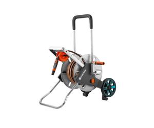 Gardena CleverRoll - Carro portamanguera CleverRoll M Easy, metálico, con manguera Flex y accesorios, 25 m 18547-20