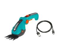 Gardena Tijeras cortacésped ComfortCut a batería 3,6 V 3 Ah – 8 cm, mango ergonómico