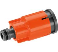Gardena: Conector de esquina para manguera con válvula de parada, modelo 5797