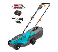 Gardena - Cortacésped a batería de 18V PowerMax 30/18V P4A, ancho de corte 30 cm, 1 batería Li-Ion 4,0 Ah, cargador 14630-20