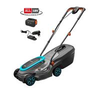 Gardena - Cortacésped a batería PowerMax 18V, ancho de corte 32 cm, 1 batería Li-Ion 4,0 Ah, cargador 14632-20