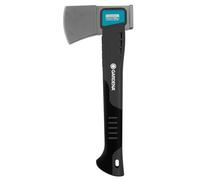 Gardena hacha de mano universal 900 B: manejable para el jardín y las actividades de exterior, para cortar leña, recubrimiento especial (8713-48) Negro/Gris, Longitud: 34 cm, Peso total: 900 g