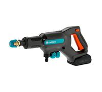 Gardena Hidrolimpiadora de presión media AquaClean 24/18V P4A Solo: Presión de agua ajustable, Accesorios de tobera, 3 modos de limpieza, Herramienta portátil para exteriores, Sin cable (14800-55)