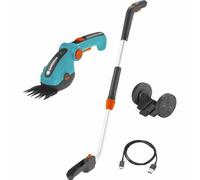 Gardena Kit A Grass Cisail Comfortcut Li con Mango Telescópico y Ruedas