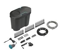 Gardena kit de riego para vacaciones con depósito de agua: Kit de riego interior y exterior para plantas en maceta, transformador con temporizador integrado, función de parada automática (13366-20)