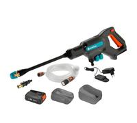 Gardena Hidrolimpiadora a batería AquaClean 24/18V P4A, 24 bares, accesorios, batería 2,5 Ah, cargador