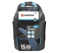 Gardena Liano Xtreme 1/2 pulgadas, set 15m + bolsa: Manguera de jardín ultra robusta de tejido, para grifos de agua interiores, resistente a la climatología (18468-20)