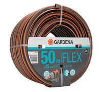 Gardena Manguera de riego Flex de 15 mm, 50 m, Gris / naranja