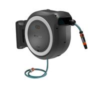 Gardena PowerRoll - Enrollador de tambor inalámbrico de 18V PowerRoll XL, con manguera de 35 m, sin batería ni cargador, blanco 18642-55