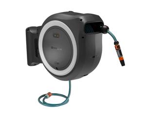 Gardena PowerRoll - Enrollador de tambor inalámbrico de 18V PowerRoll XXL, con manguera de 40 m, sin batería ni cargador, blanco 18647-55